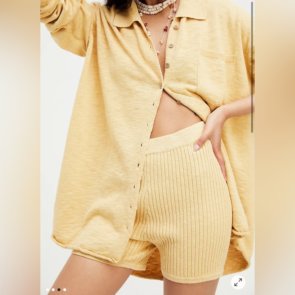 Free people Zuma beach set in yellow